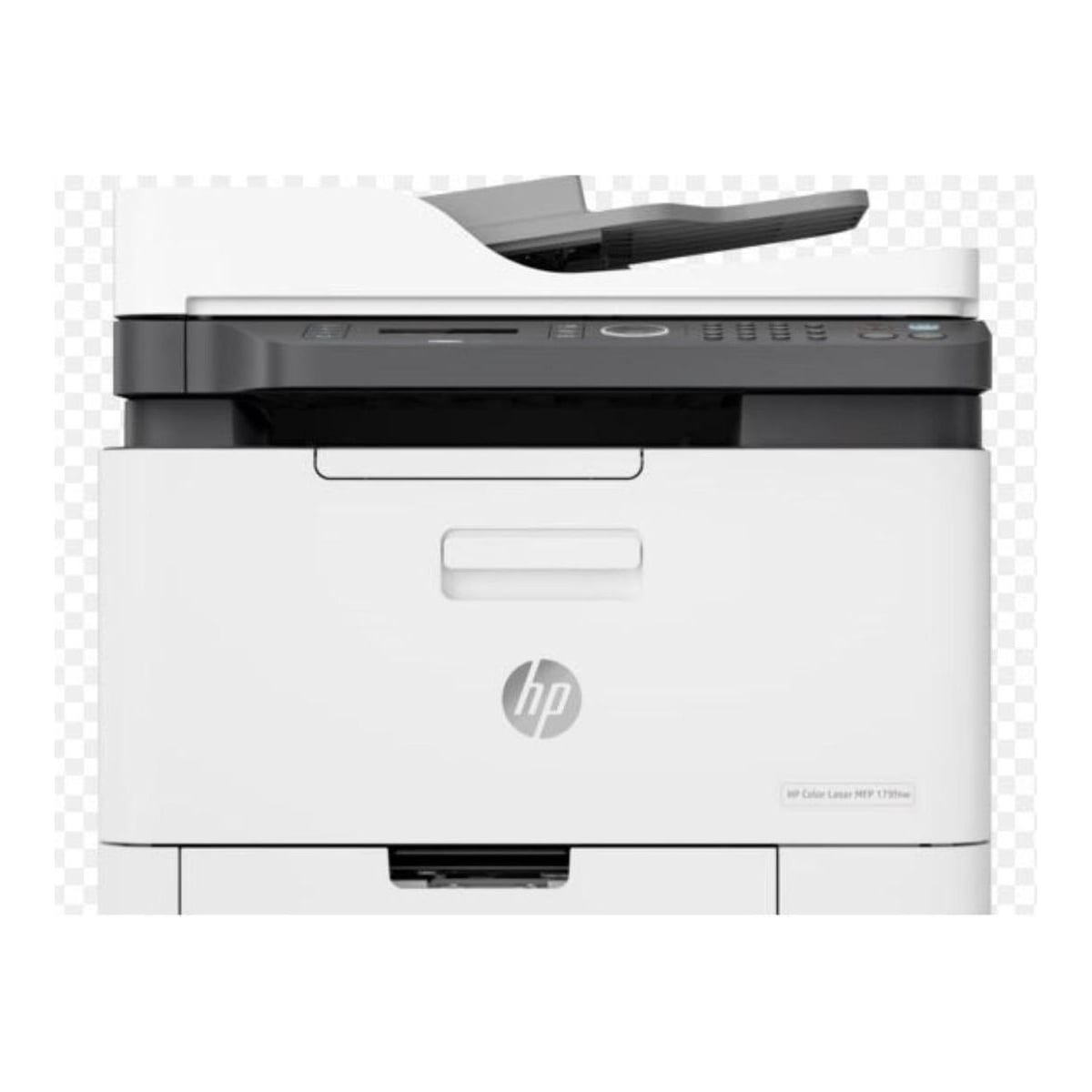 Multifunctional laser color HP Color Laser MFP 179FNW; Dimensiune A4, (Printare, Copiere, Scanare, Fax),Viteza max 16ppm negru si color, rezolutie max 600x600dpi, memorie 128 MB, Limbaj de printare: SPL, tava 150 coli, display 2 linii LCD, scanner: CIS, ADF, color flatbed, max 600x600 dpi, max18/4