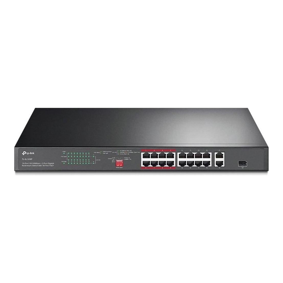 TP-Link Tpl Sw 16P-POE ,2P-GB SFP Unmngd Rm