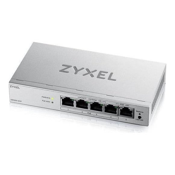 Zyxel GS1200-5HPV3 5P 4POE Webmng Switch