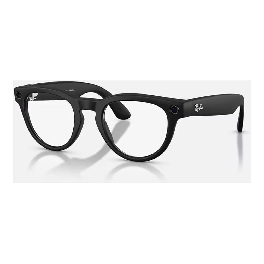 RAYBAN Ray-Ban Meta Headliner Gen 2 High Bridge Fit Matte Black Clear Blue-Violet Light Filter 50-23