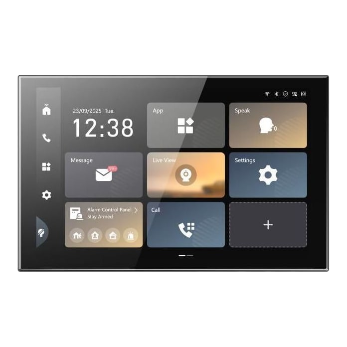 Monitor videointerfon color Hikvision DS-KH9570-WTE1/S, 10.1-inch colorful IPS touch screen, rezolutie: 1920 × , 1 RJ-45 10/100 Mbps, Wi- Fi 6, 2.4 GHz & 5GHz, alimentare: 12 VDC, 2.5 A; IEEE 802.3at, Standard PoE, temperatura de functionare: -10 °C to 50 °C
