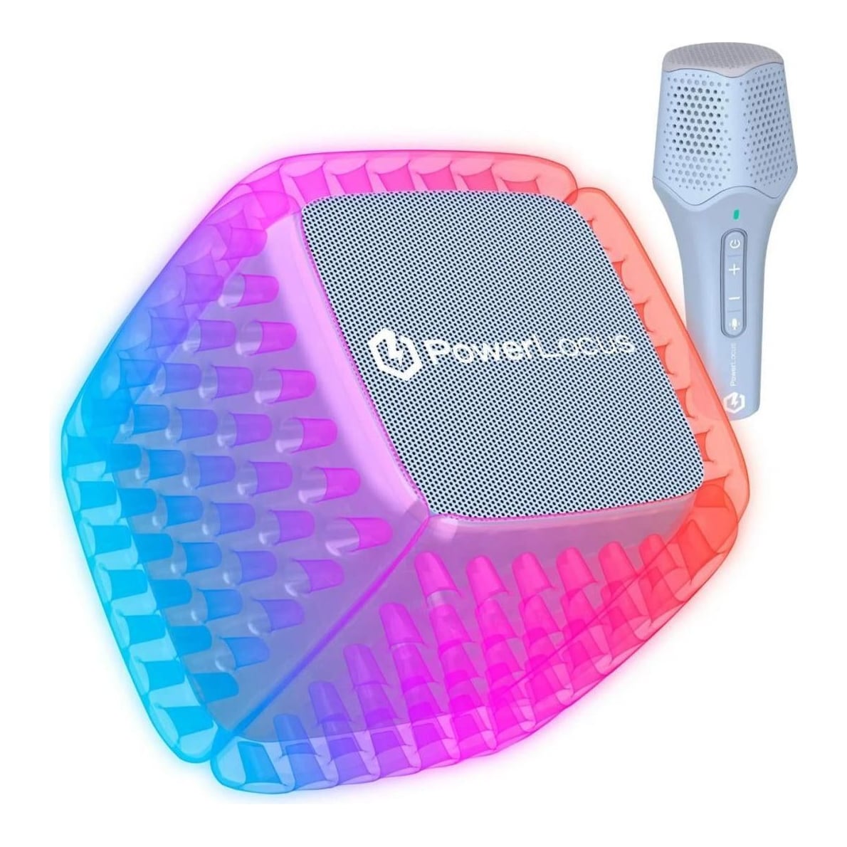 PowerLocus Set Boxa portabila Aero Bluetooth cu microfon wireless Albastru (waterproof)