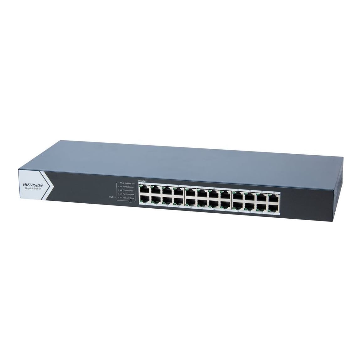 24-Port Gigabit Switch Hikvision DS-3E0524-E(C) 24 × 10/100/1000 Mbps RJ45 Port Easy Plug-and-Play Installation Rack-Mounting Rugged Metal Case