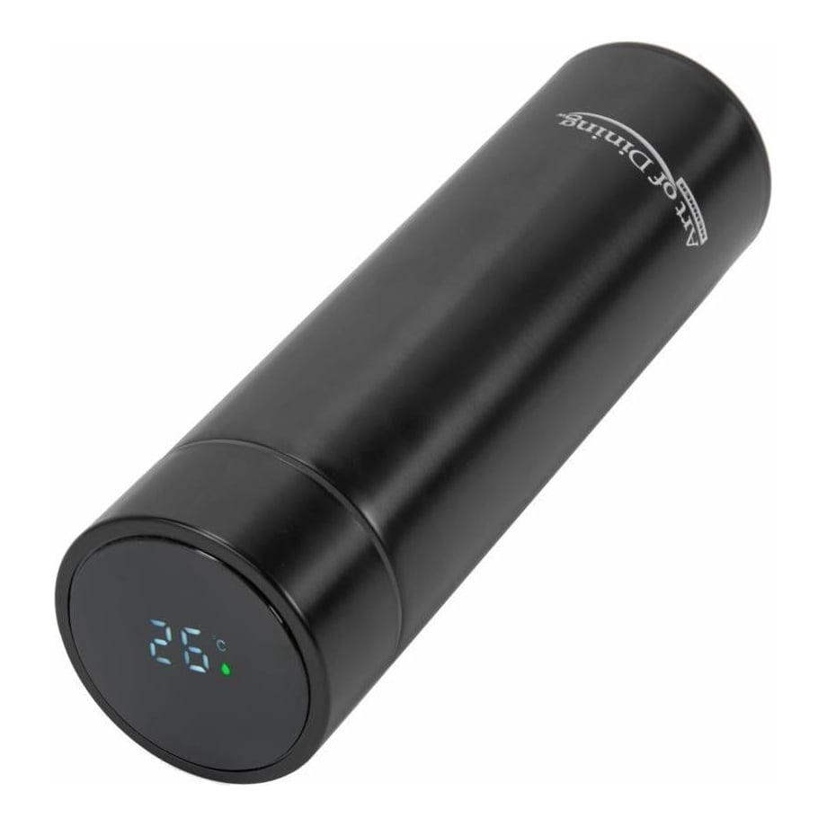 HEINNER Termos Inox 450ML,INDICAT.LED.TEMP Negru