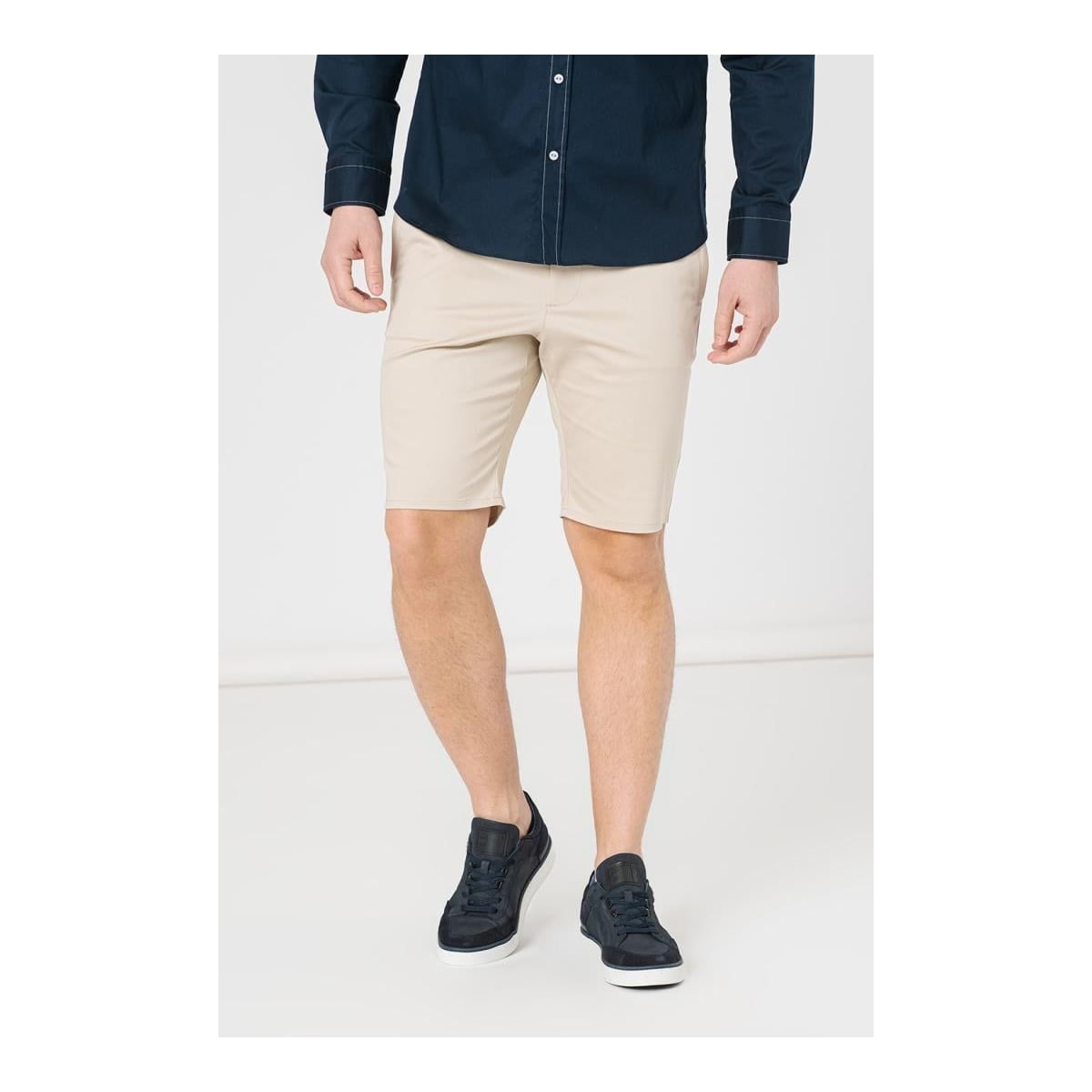 PEGAS Pantaloni Scurt Casual Barbati Beige Xl