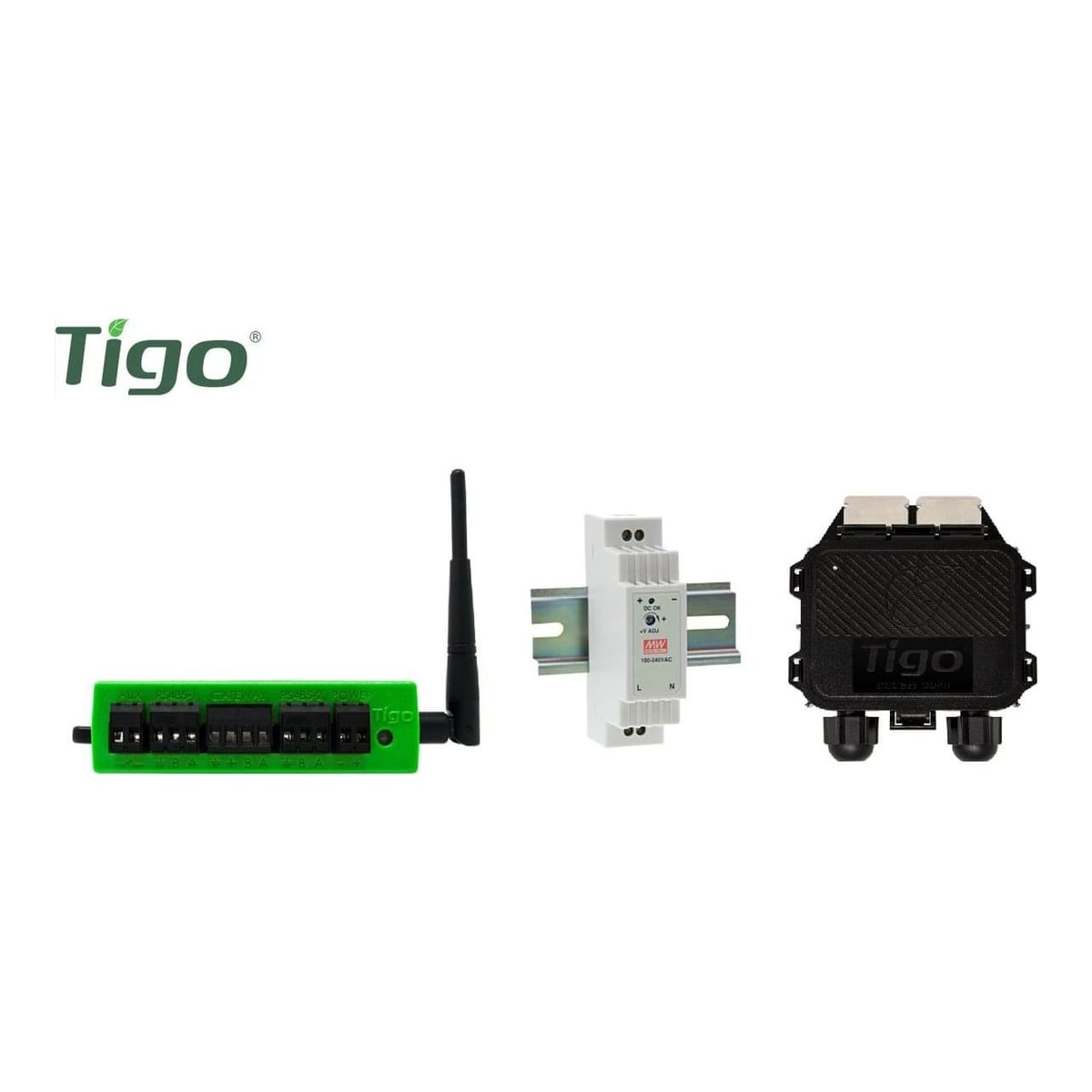 TIGO ENERGY Tigo Kit, Cloud Connect Advanced, Tigo Access Point, Sina DIN PS