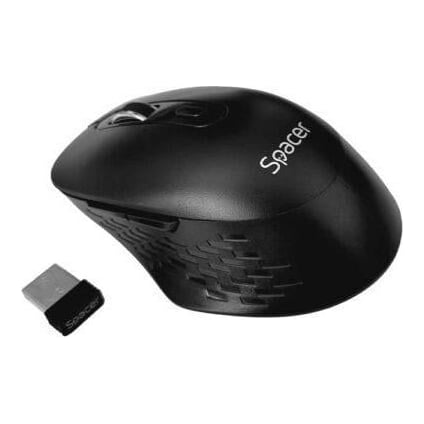 Mouse Spacer wireless, 1600DPI, negru