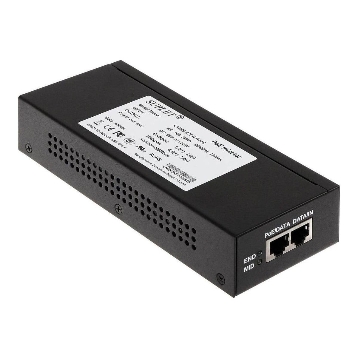 HIKVISION Injector PoE LAS60-57CN-RJ45, 60W