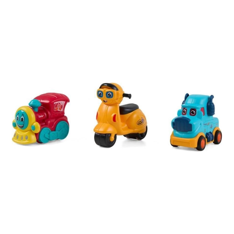 MomKi Set 3 Vehicule.masinuta Albastra