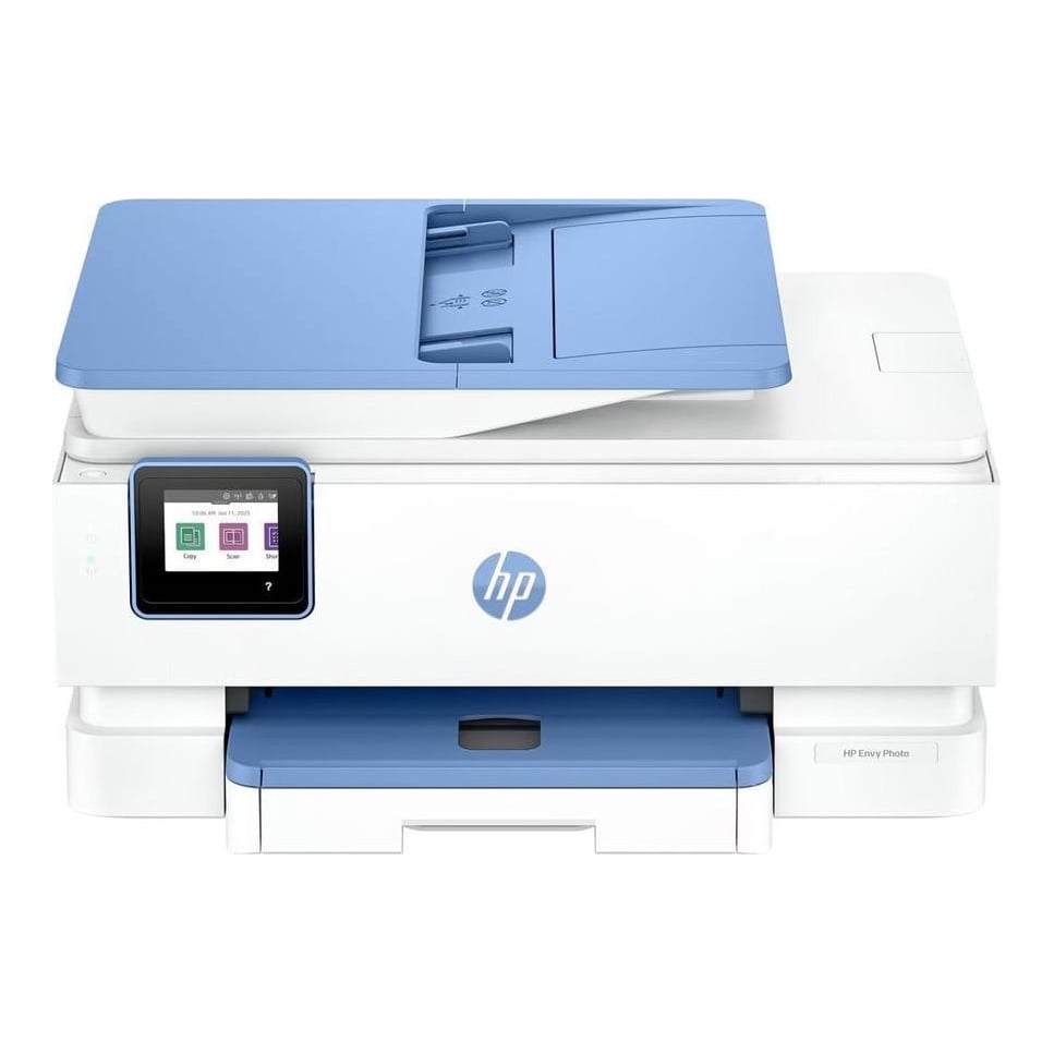 HP Envy Photo 7930 All-in-One Printer, A4, Color, Inkjet, Functii: Imprimare, scanare, copiere, Viteza imprimare; 22ppm mono, 20ppm color, Duplex, Volum lunar recomandat: 300-400 pagini, max. 1000 pagini, Rezolutie: pana la 4800 x 1200 dpi, Limbaje printare; HP PCL 3 GUI, Interfata: USB, WI-FI