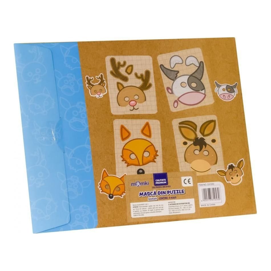 MomKi Masca din puzzle- Animale