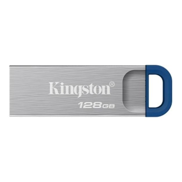 Memorie USB Kingston DataTraveler Kyson 128GB, USB Type-A, Argintiu