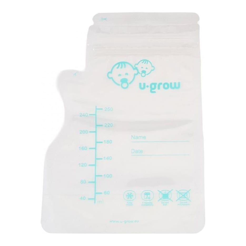 Pungi stocare lapte matern 30buc, U-Grow