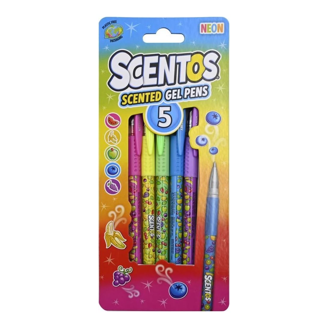 Set 5 Pixuri Parfumate Cu.gel, Neon/ Pastel,scentos