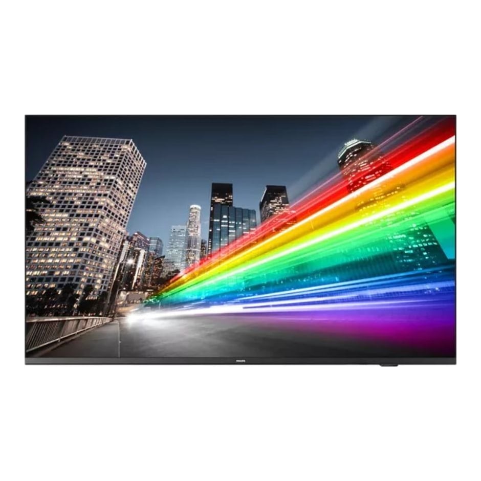 TV signage Philips 65” B-Line, 4K UHD, Chromecast built-in, Google PlayStore, DVB-C/T/T2 Tuner, HDMI, Scheduler, Auto on/off, Crestr onConnected Certified v2, Neets/Extron compatible, CMND Create &Control