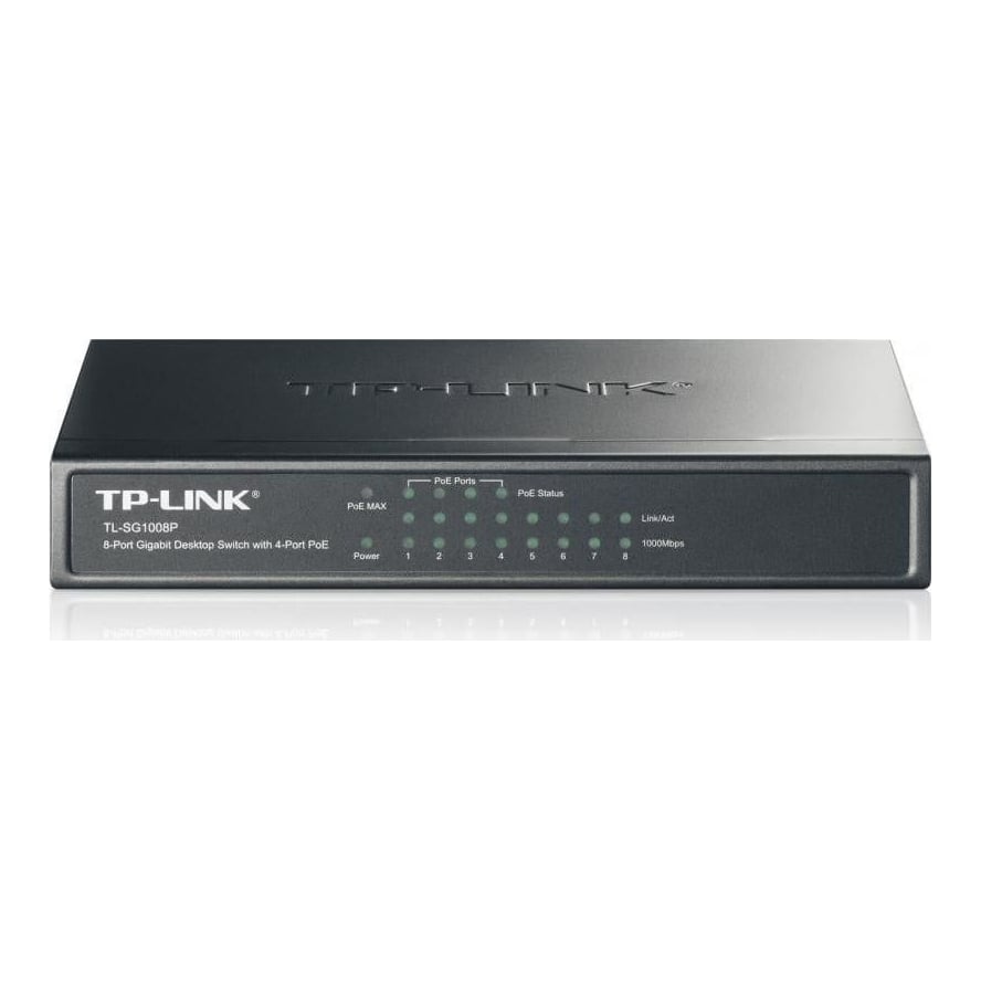 Switch TP-Link TL-SG1008P, 8 port, 10/100/1000 Mbps