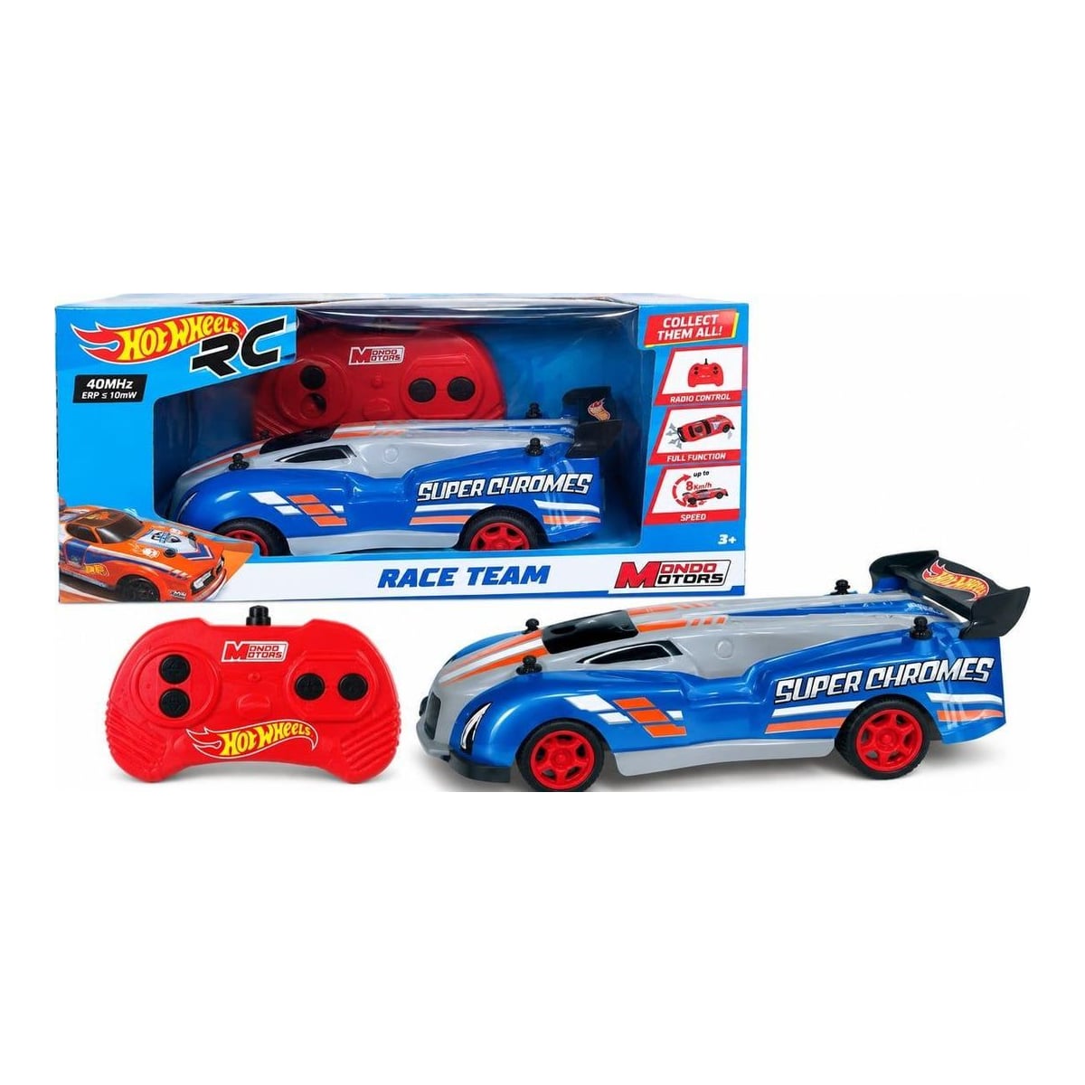 MONDO Masinuta Cu Telecomanda HOTWEELS,1:28,RACE Team,albastra