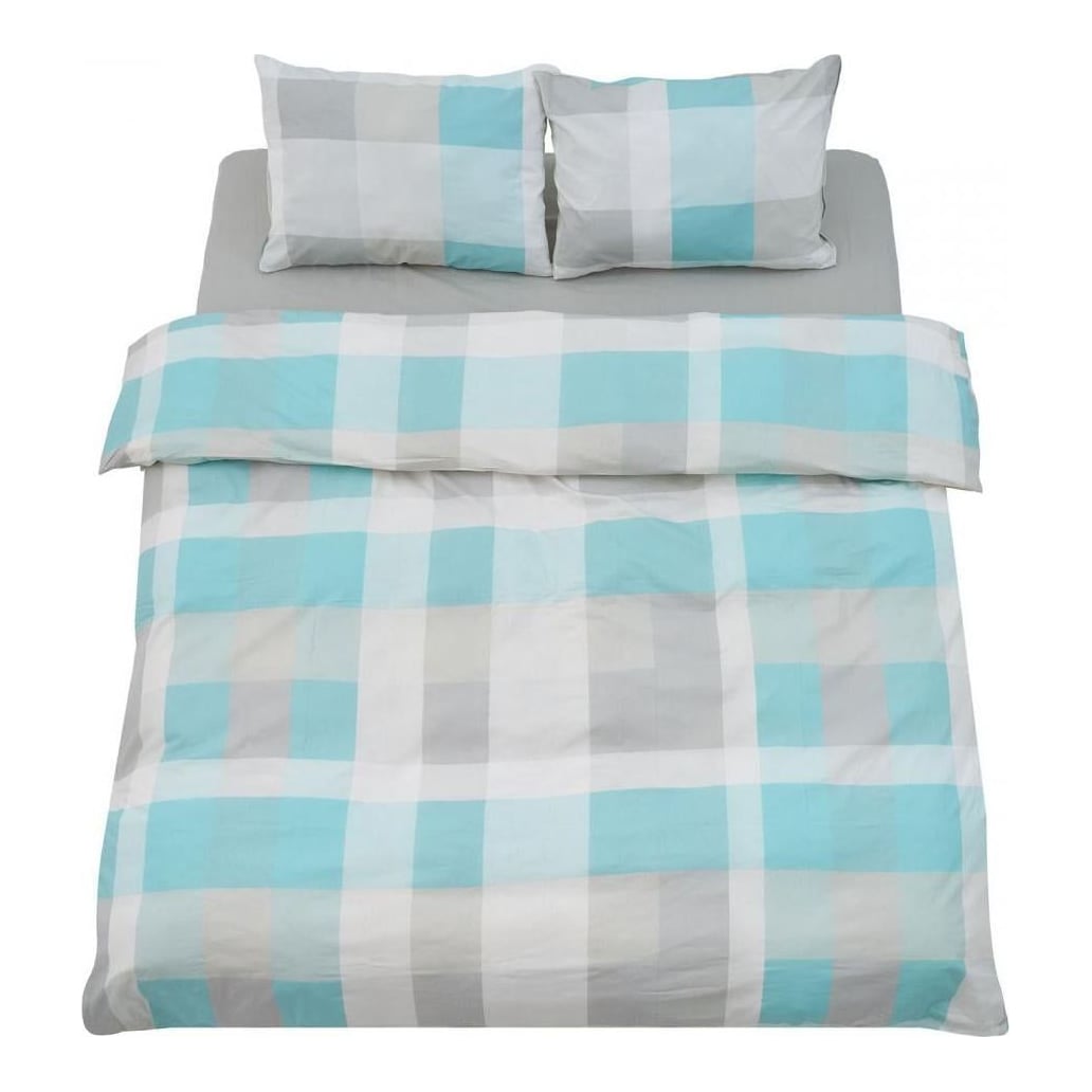 VANORA Set de pat king size bumbac,92gsm,Square