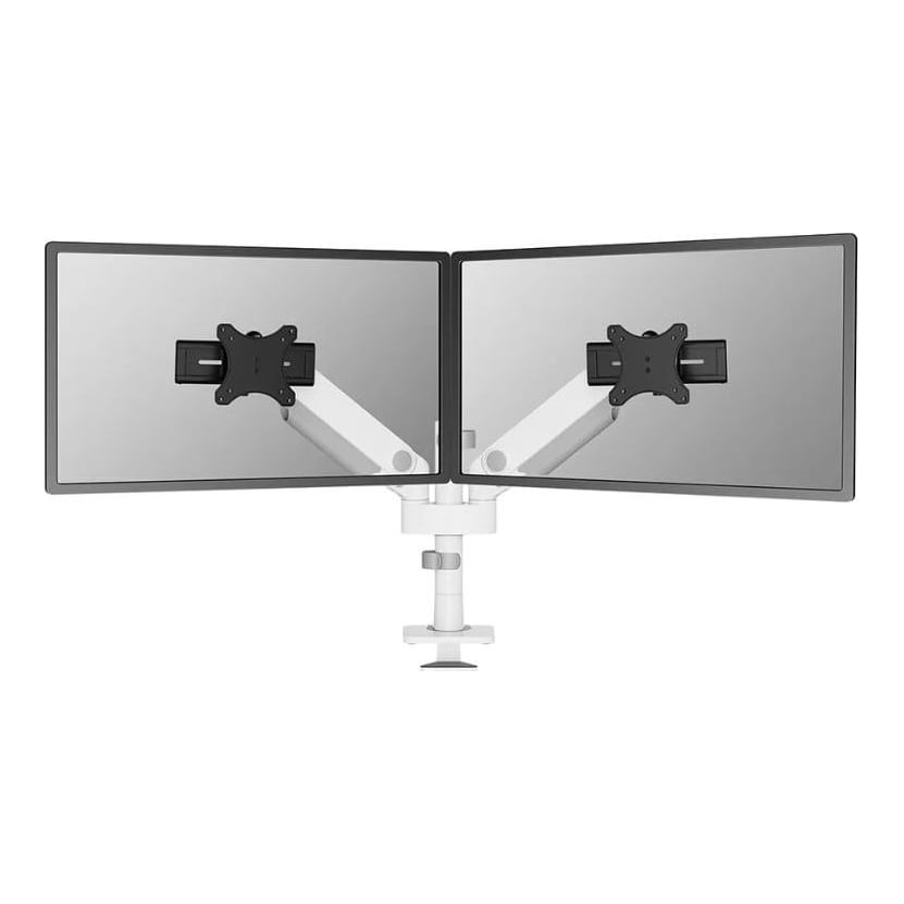 NEOMOUNTS Brat dublu mon. birou NM 24"-34" alb