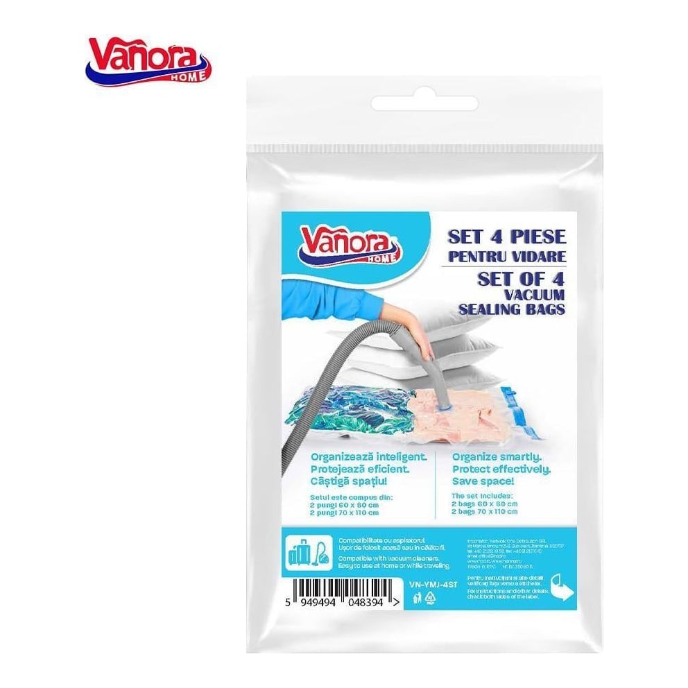 VANORA Set 4 Saci Pentru Vidare
