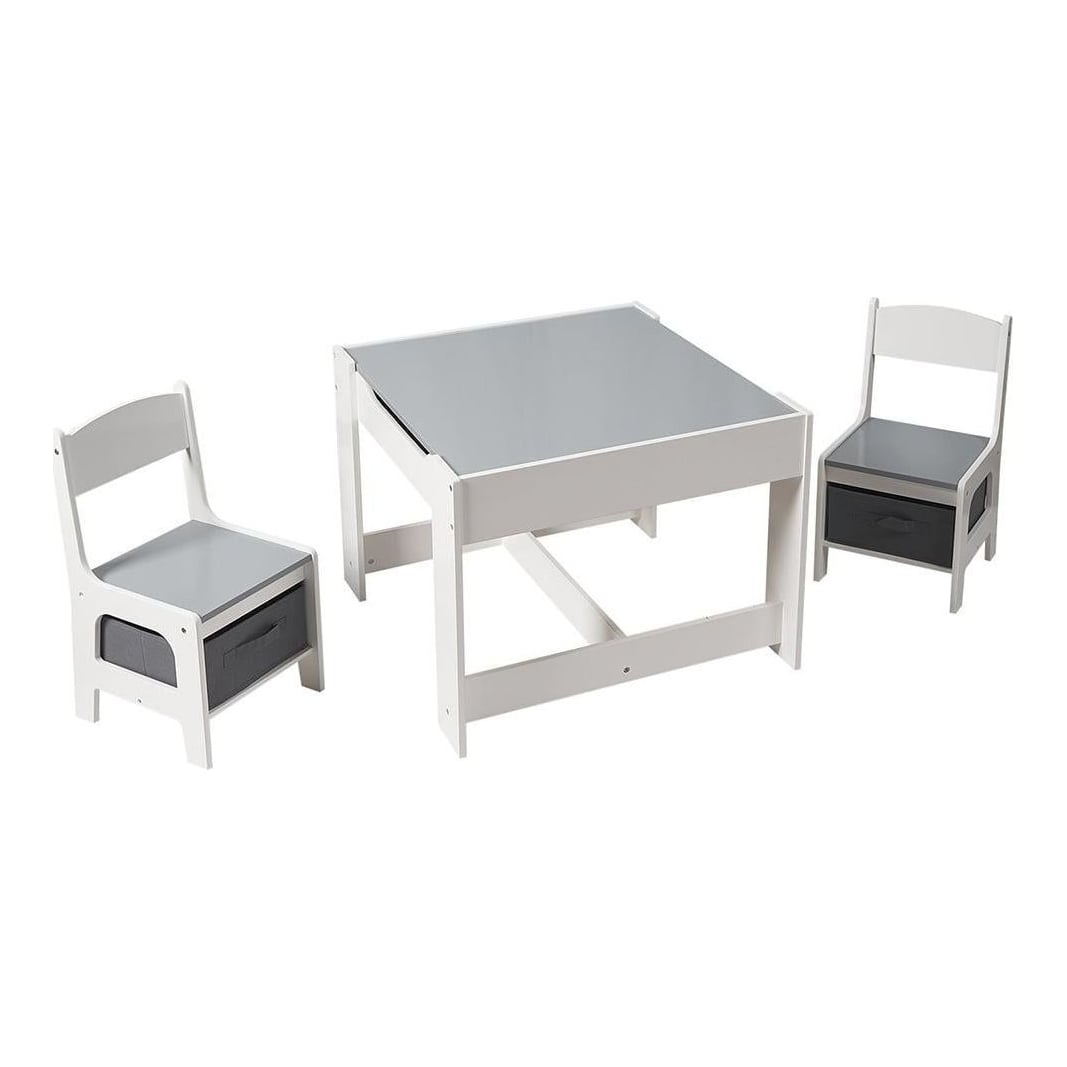 Set masuta si 2 scaune , alb MDF, U-Grow