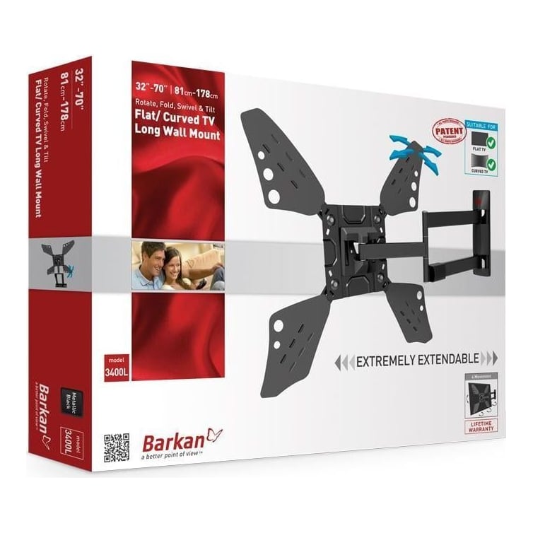 Suport TV perete Barkan FM 13-83 50kg wh
