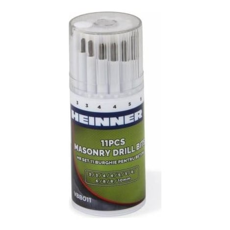 HEINNER Hr Set 11 Burghie Pentru Beton
