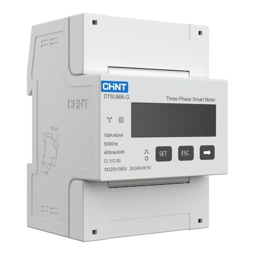 Solplanet CHINT DTSU666, -25℃～+55℃ CHNT DTSU666 3*220/380V 100A/40mA 115200bps