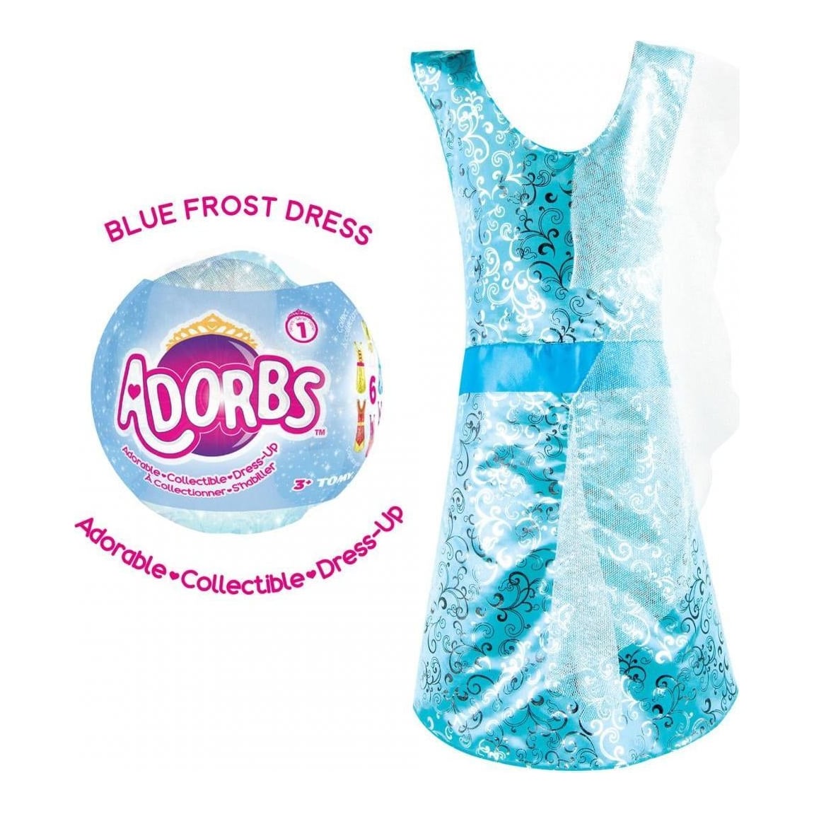 TOMY Adorbs- Costum tip rochie, bleu