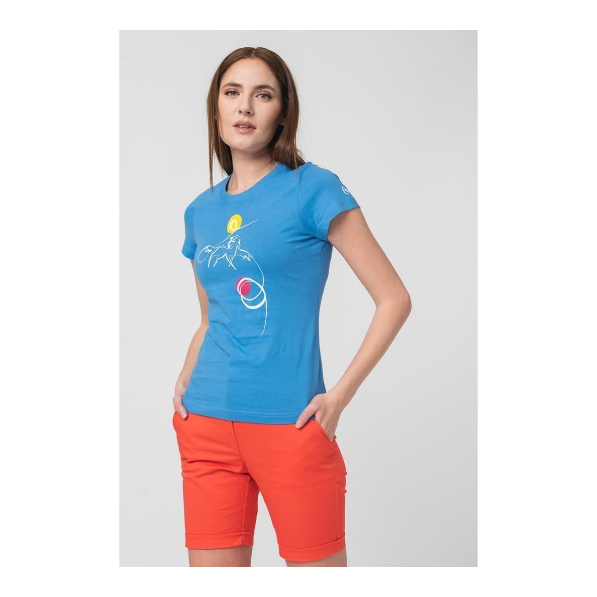 Tshirt Casual F Cal Pegas Azure-s