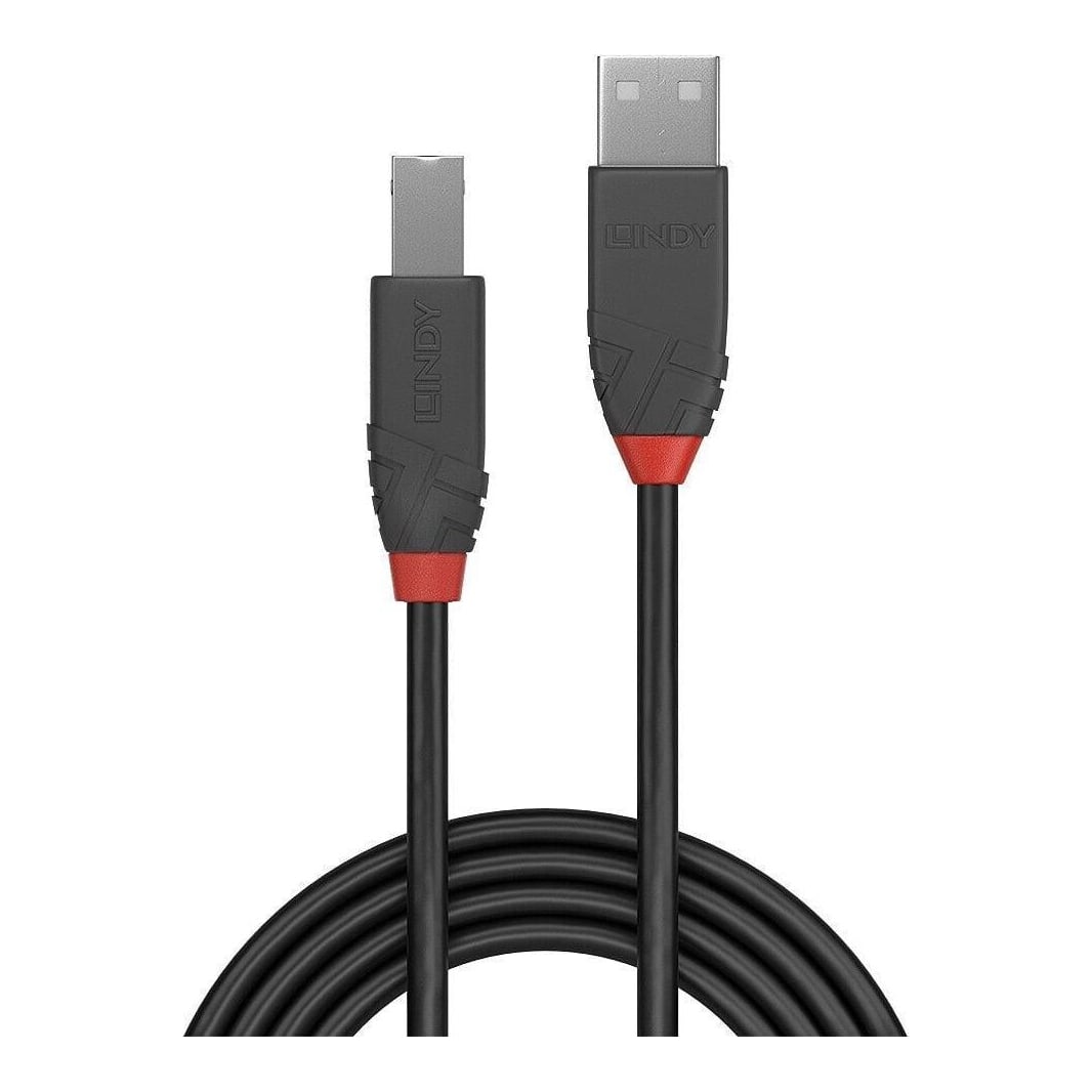 Cablu Lindy 0.2m USB 2.0 Tip A la Tip B