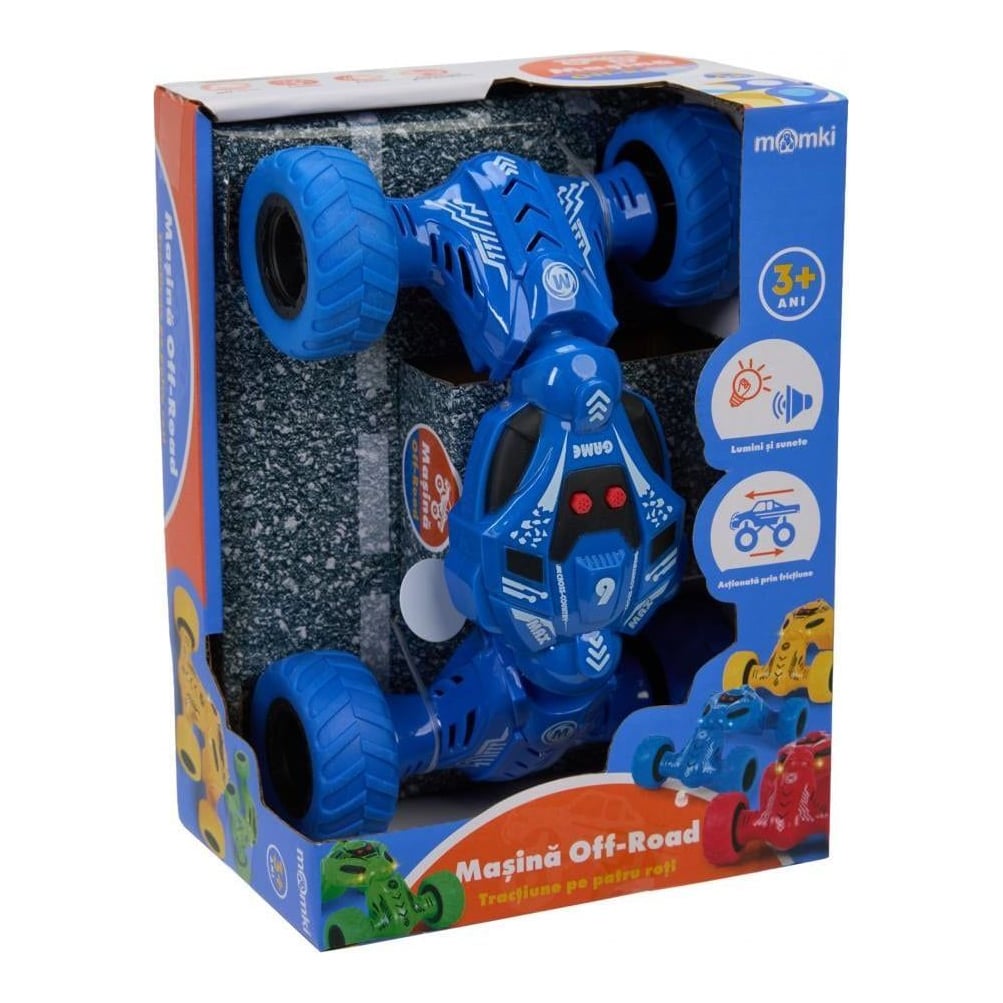 Masina Off-road Cu Lumini Si Sunete, Momki, Albastru