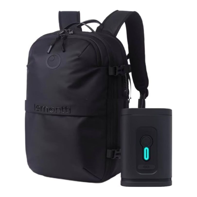 LEMONTTI Lemontti Smart Premium Rucsac cu Vacuum, Black