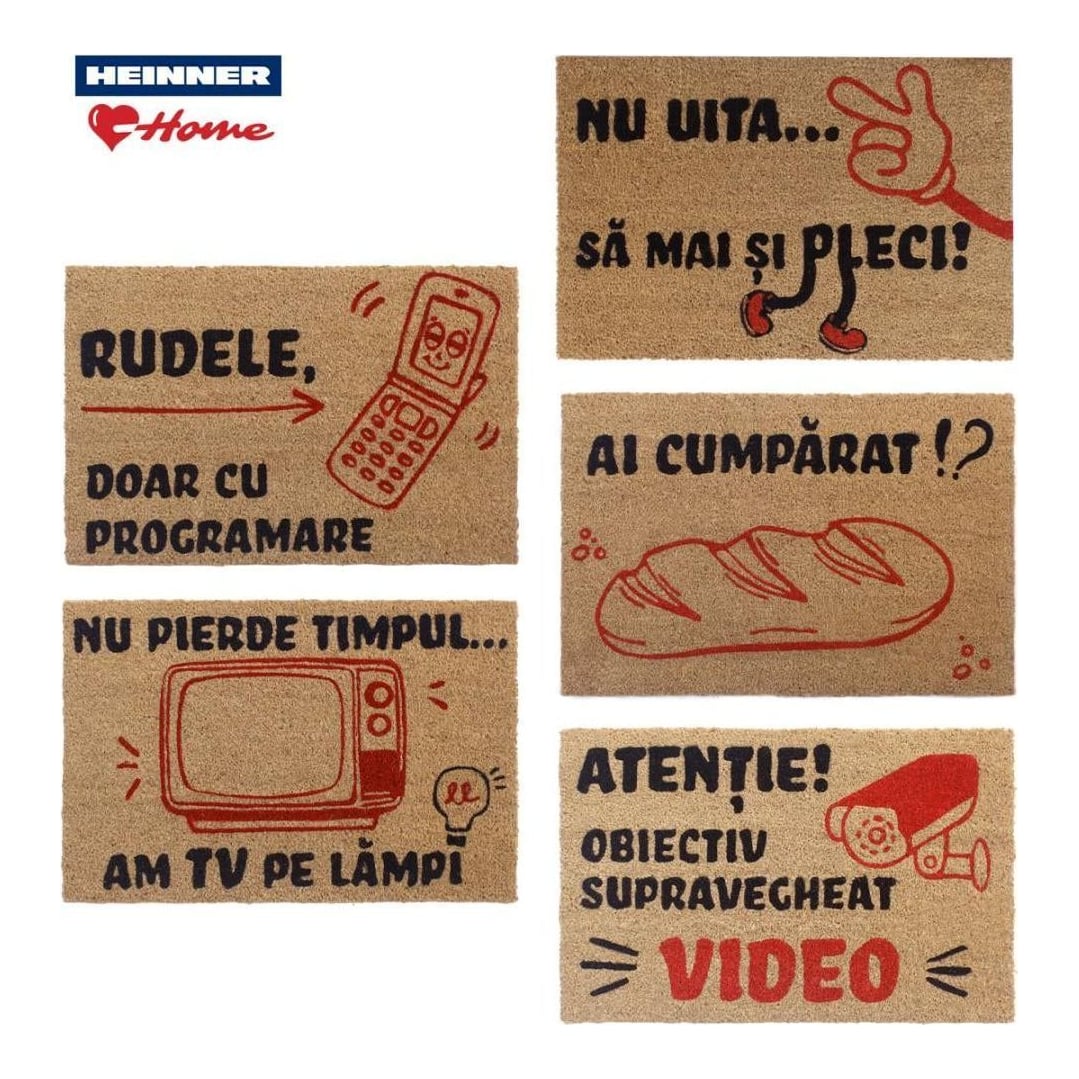 Covoras Intrare Cocos 60X40 Cm, Fun, Heinner Home