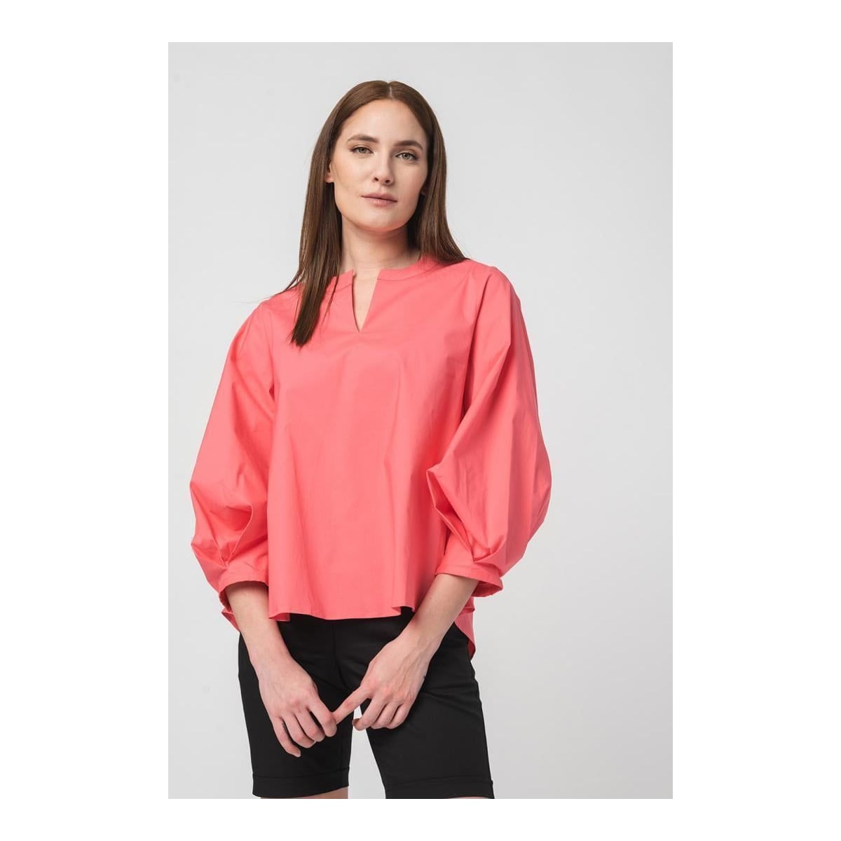 PEGAS Camasa Casual Femei Dark Pink Xs