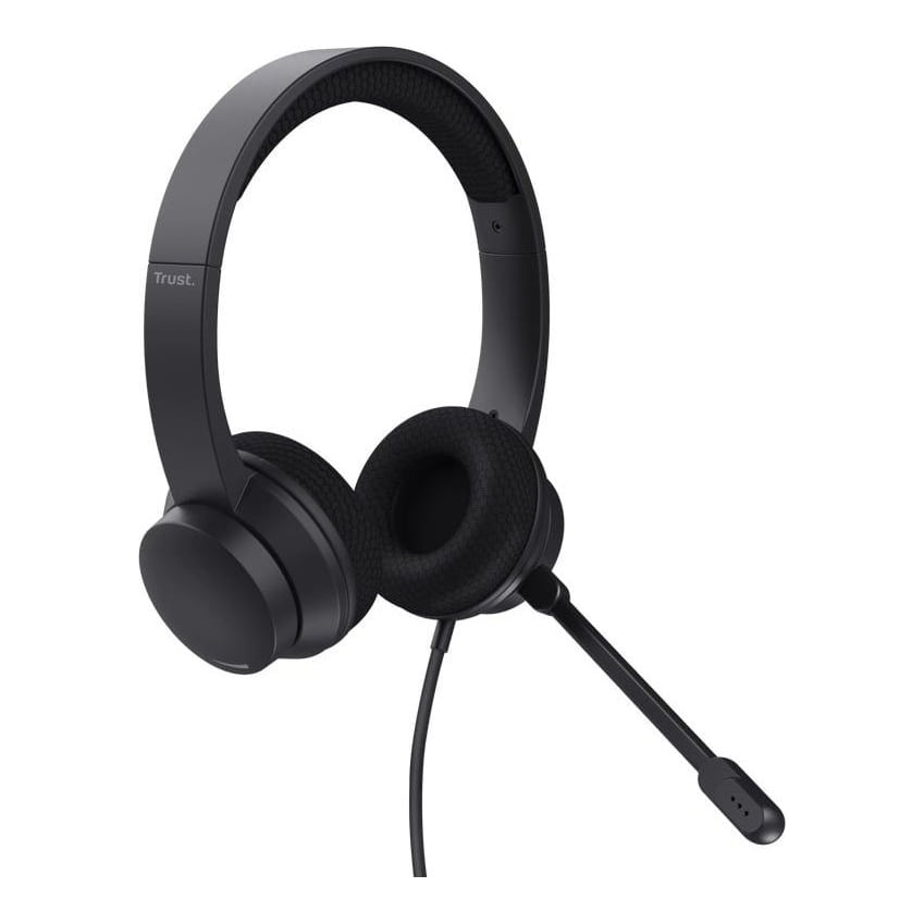 Casti Trust Ayda USB-ENC, negru