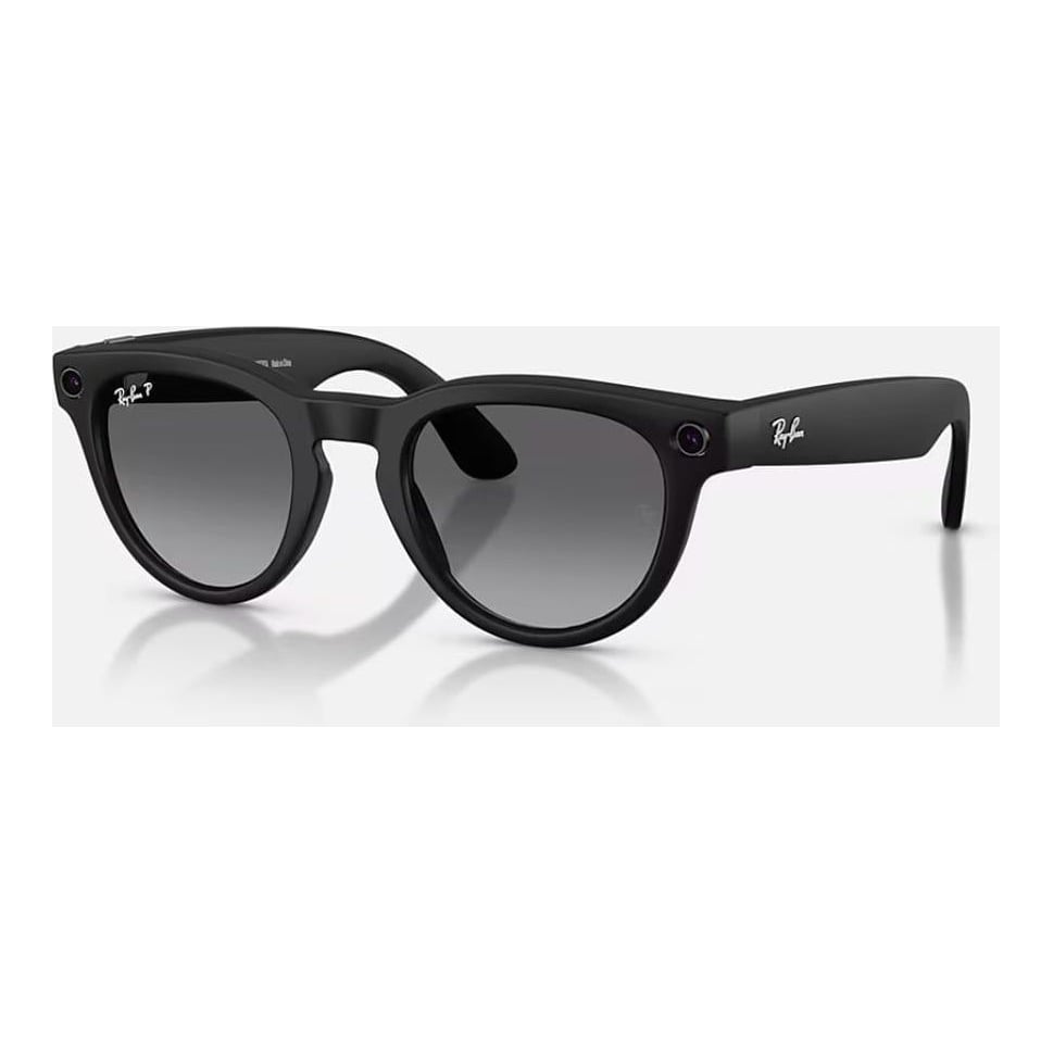 RAYBAN Ray-Ban Meta Headliner Gen 2 High Bridge Fit Matte Black Graphite Polarized 50-23
