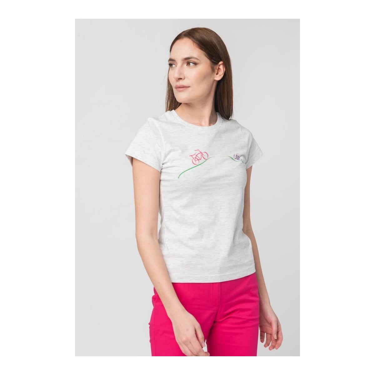 PEGAS Tricou Casual Biciclete Familie Femei Li
