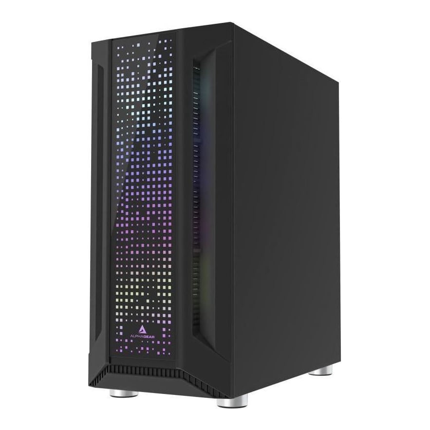 Carcasa ALPHAGEAR Trickster RGB, Mid Tower, Black