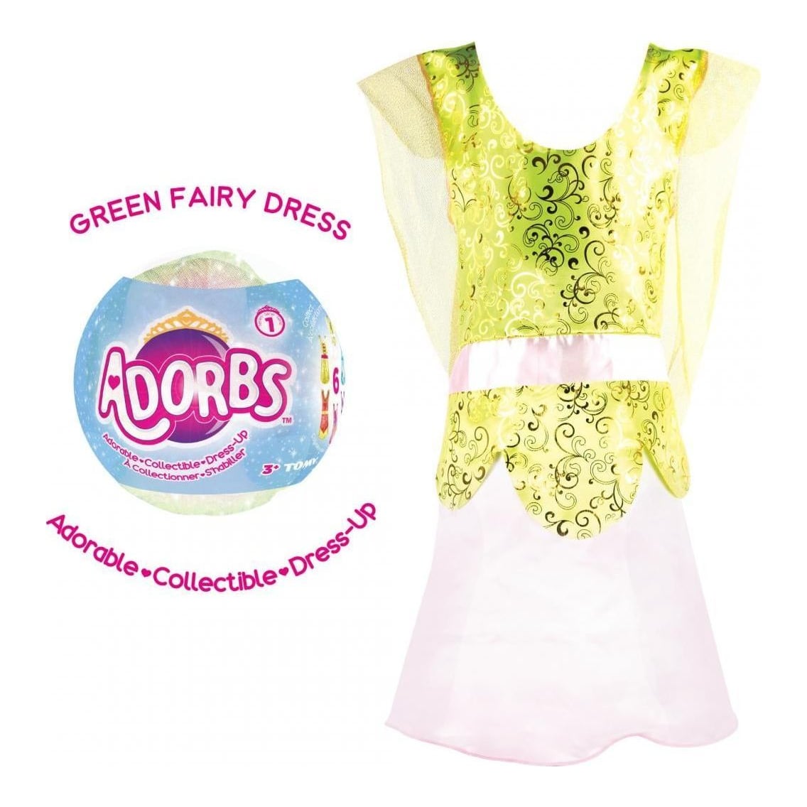 TOMY Adorbs- Costum tip rochie, verde
