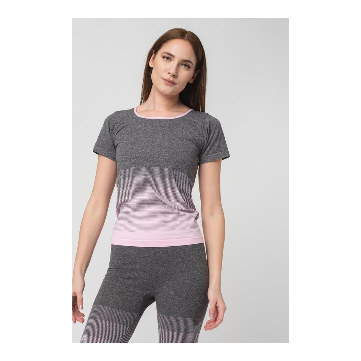 Tricou Pegas Grey Pink-xs