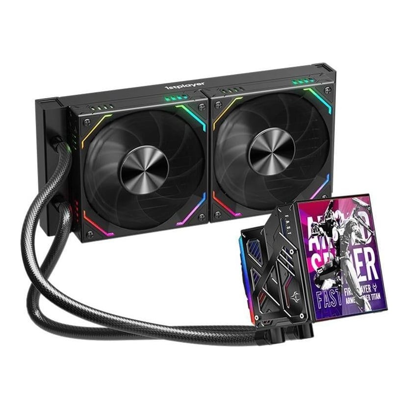 1st PLAYER Cooler Procesor 1stPlayer FT 240-bk, Lichid, 12 cm, 2 ventilatoare, aRGB