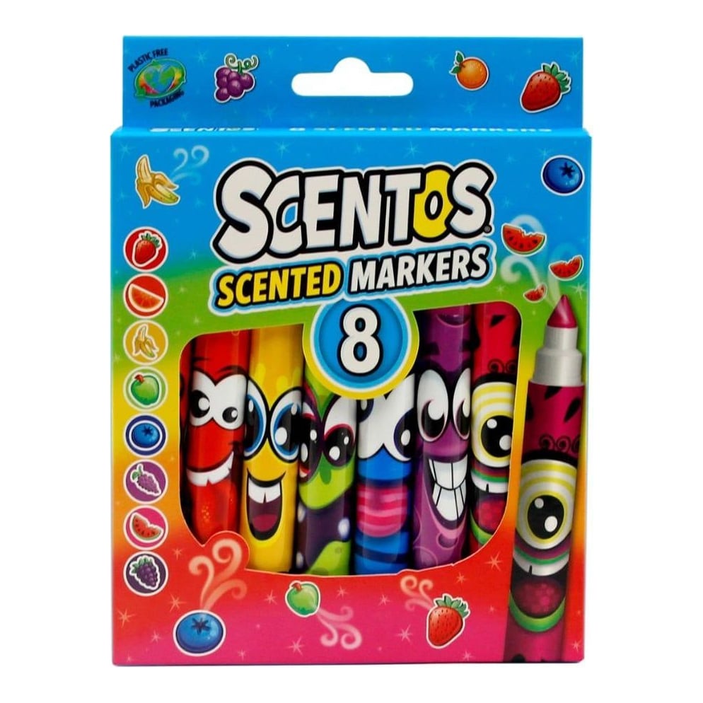 Set 8 Markere Parfumate Cu Varf Lat, Scentos