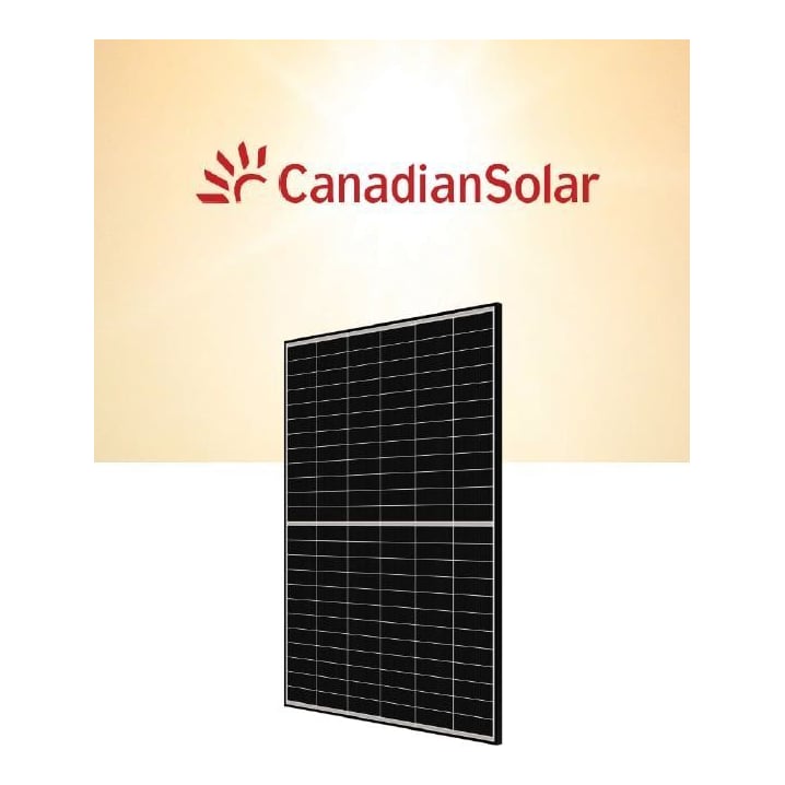 Panou Solar Fotovoltaic Monocristalin Canadian Solar TOPHiKu6, N- Type TOPCon, 460W, Black Frame, 23.0% Module Efficiency, 1762x1134x30mm, IP68, 144 celule [2x(12X6)]