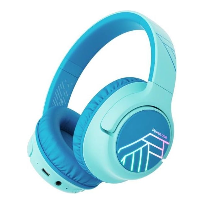 Casti Over-ear PowerLocus BoboKids, Wireless, Albastru