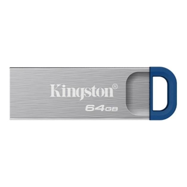 Memorie USB Kingston DataTraveler Kyson 64GB, USB Type-A, Argintiu