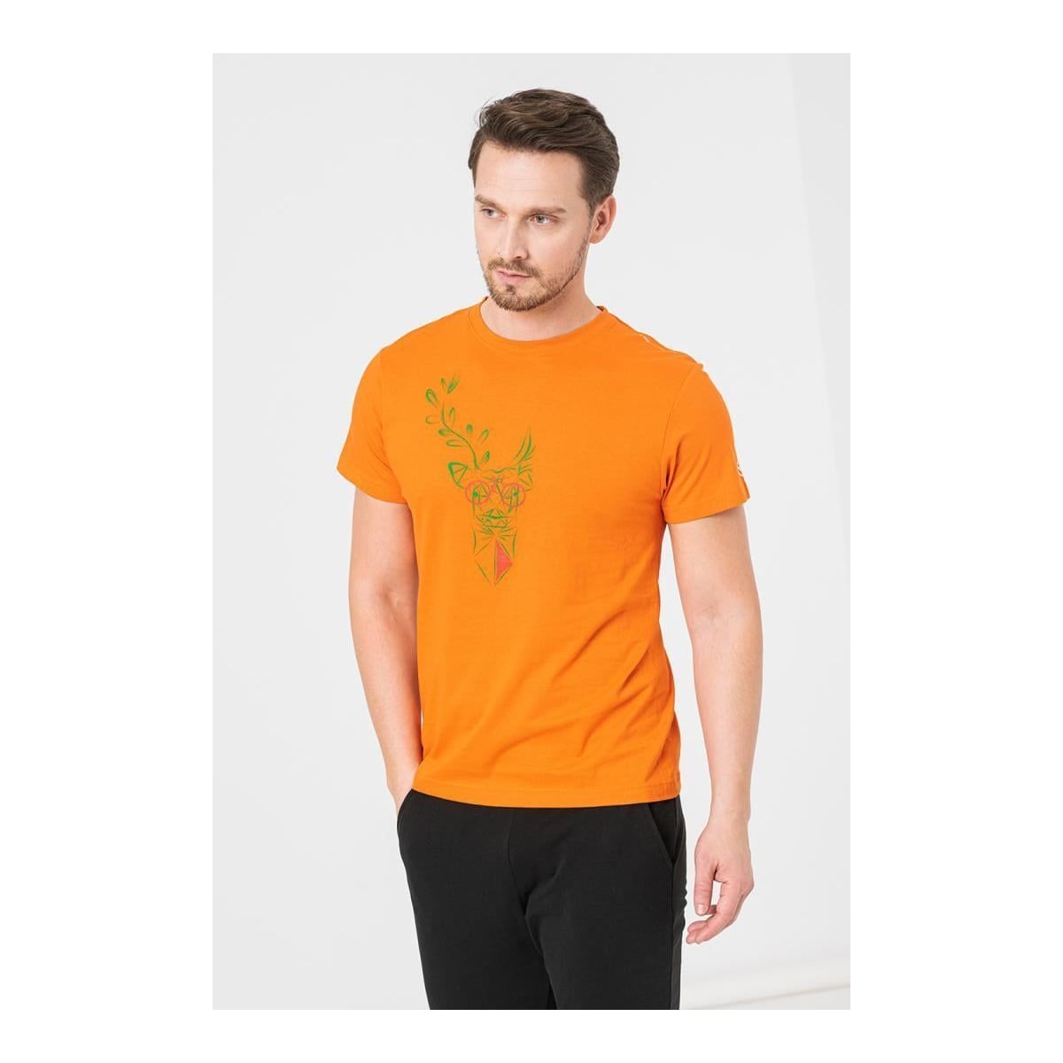PEGAS Tricou Cerb Familie Barbati Orange-m