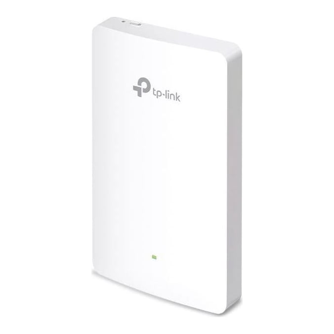 TP-Link Wireless Access Point EAP615-Wall, AX1800 WIFI 6, Dual-Band, Uplink 1× Gigabit Ethernet (RJ-45) Port, Downlink 3× 10/100/1000 Mbps Ethernet Ports, Wireless Standards IEEE 802.11ax/ac/n/g/b/a, 5 GHz: Up to 1201 Mbps, 2.4 GHz: Up to 574 Mbps, 802.3af/at PoE.