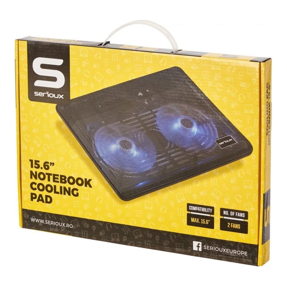 SERIOUX Laptop Cooling Pad NCP007, Usb, 10-15"