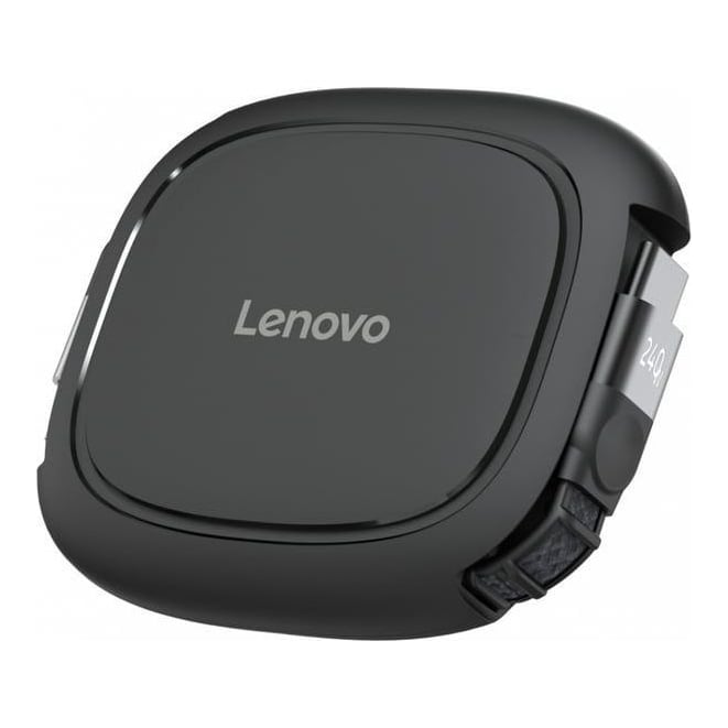 Cablu Lenovo 240W USB-C Retractable; Greutate: 0.07kg; Dimensiuni: 120 mm x 100 mm x 30 mm; Culoare: Negru; Garantie: 1 an